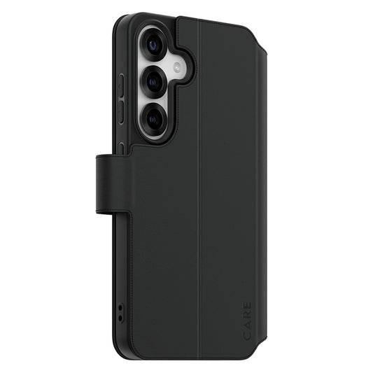 Husa pentru Samsung Galaxy S25 S931, PanzerGlass, Care Feature Kickstand Wallet, Neagra