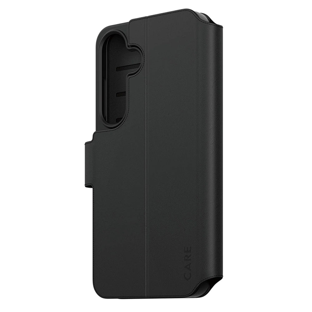 Husa pentru Samsung Galaxy S25 S931, PanzerGlass, Care Feature Kickstand Wallet, Neagra