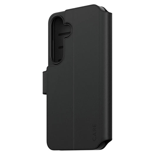 Husa pentru Samsung Galaxy S25 S931, PanzerGlass, Care Feature Kickstand Wallet, Neagra