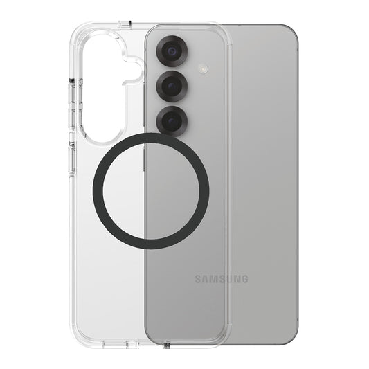 Husa pentru Samsung Galaxy S25 S931, PanzerGlass, Care Urban Combat, Transparenta Neagra