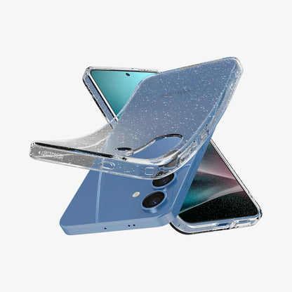 Husa pentru Samsung Galaxy S25 S931, Spigen, Liquid Crystal Glitter, Transparenta ACS08997