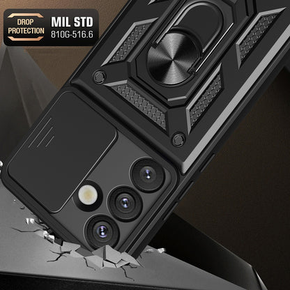 Husa pentru Samsung Galaxy S25 S931, Techsuit, CamShield, Neagra