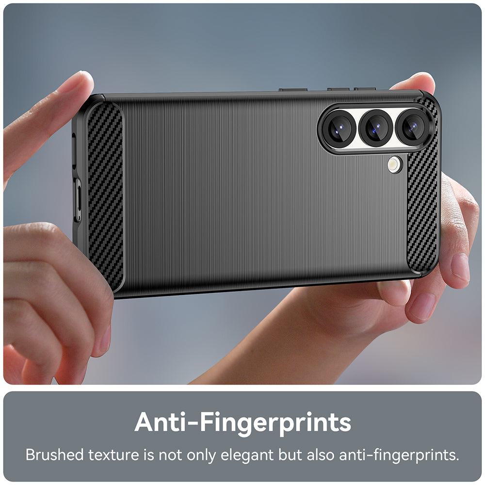 Husa pentru Samsung Galaxy S25 S931, Techsuit, Carbon, Neagra