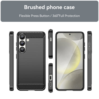 Husa pentru Samsung Galaxy S25 S931, Techsuit, Carbon, Neagra