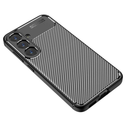 Husa pentru Samsung Galaxy S25 S931, Techsuit, CarbonFiber, Neagra