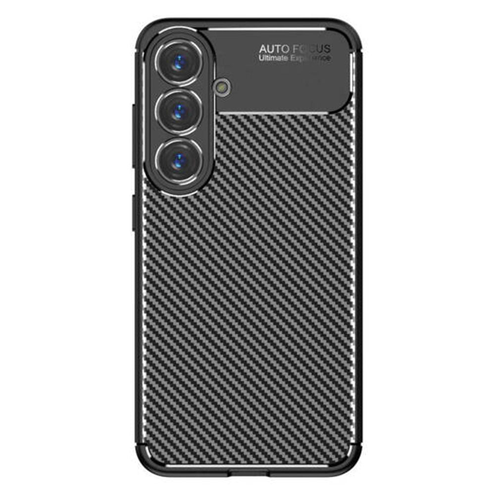 Husa pentru Samsung Galaxy S25 S931, Techsuit, CarbonFiber, Neagra