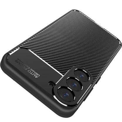 Husa pentru Samsung Galaxy S25 S931, Techsuit, CarbonFiber, Neagra