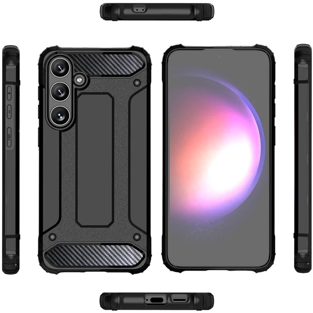 Husa pentru Samsung Galaxy S25 S931, Techsuit, Hybrid Armor, Neagra