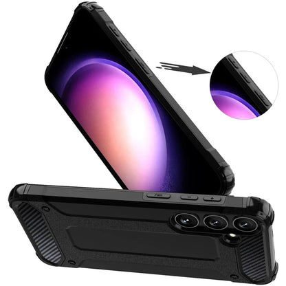 Husa pentru Samsung Galaxy S25 S931, Techsuit, Hybrid Armor, Neagra
