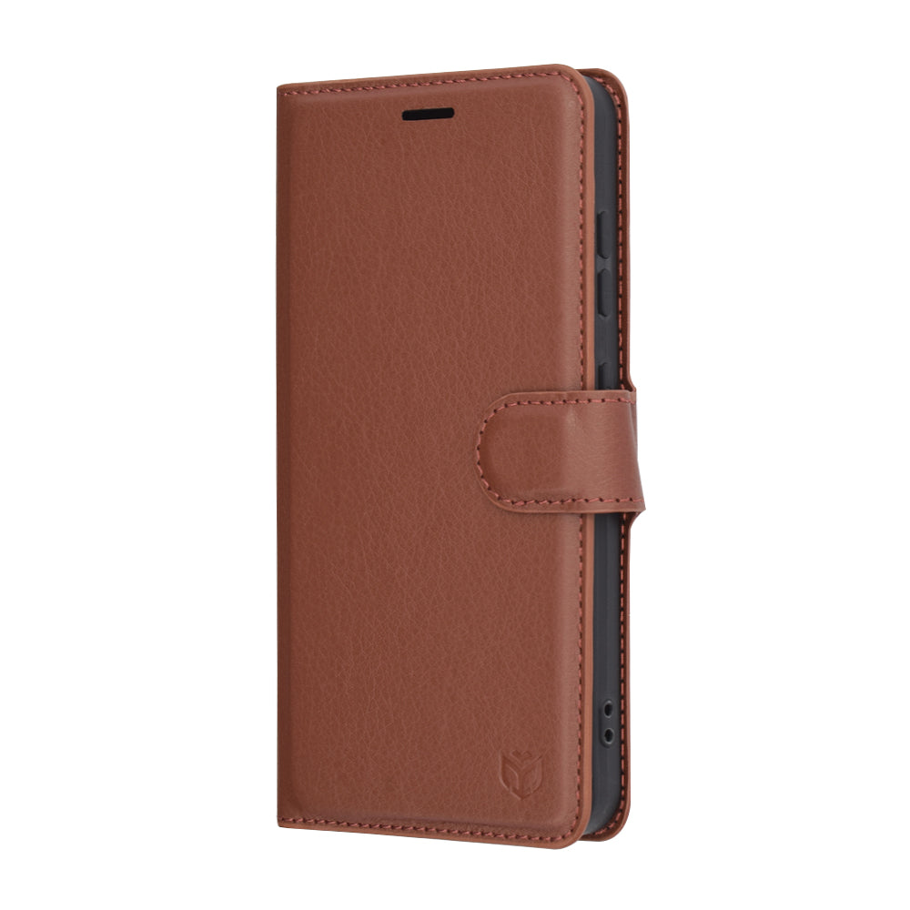 Husa pentru Samsung Galaxy S25 S931, Techsuit, Leather Folio, Maro