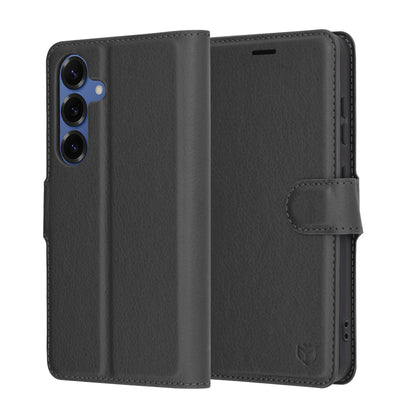 Husa pentru Samsung Galaxy S25 S931, Techsuit, Leather Folio, Neagra
