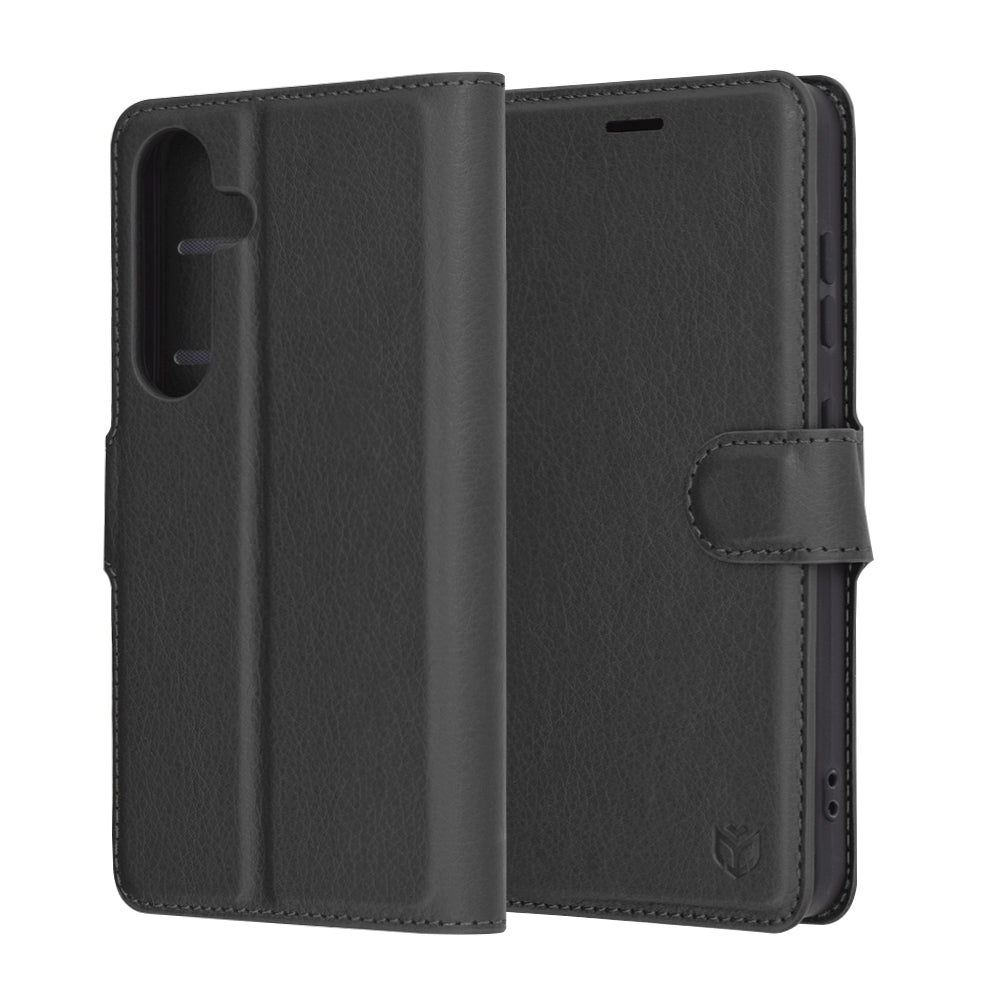 Husa pentru Samsung Galaxy S25 S931, Techsuit, Leather Folio, Neagra