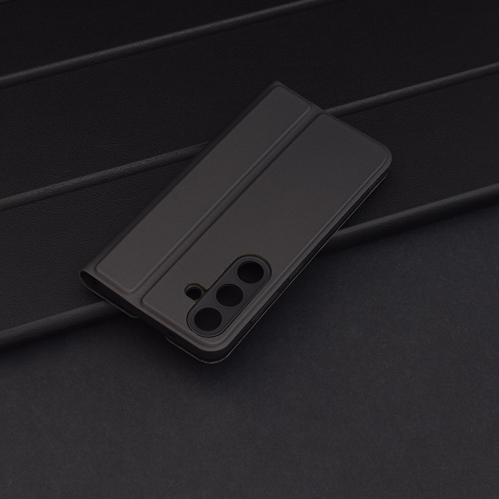 Husa pentru Samsung Galaxy S25 S931, Techsuit, Magskin Book, Neagra