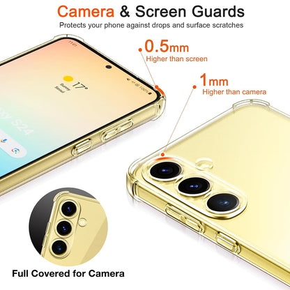 Husa pentru Samsung Galaxy S25 S931, Techsuit, Shockproof Clear, Transparenta