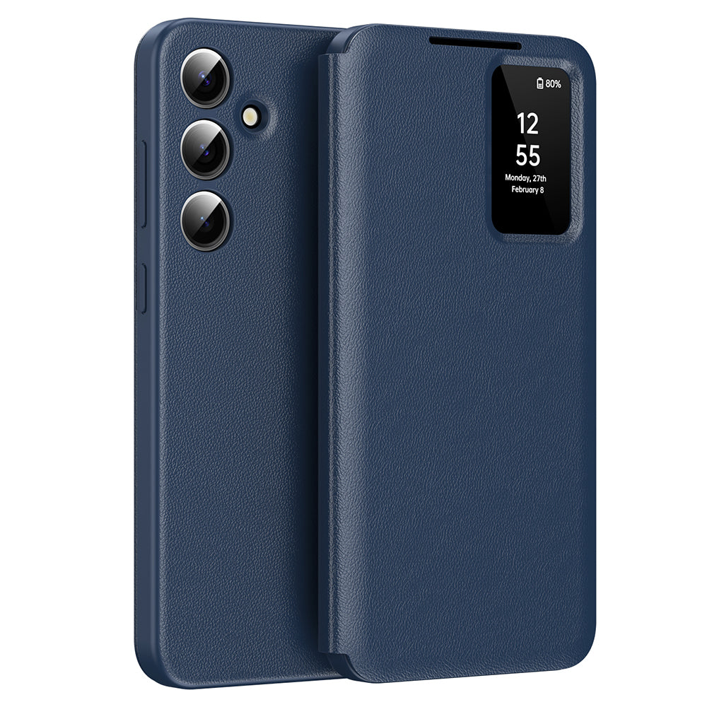 Husa pentru Samsung Galaxy S25 S931, Techsuit, SmartView, Albastra