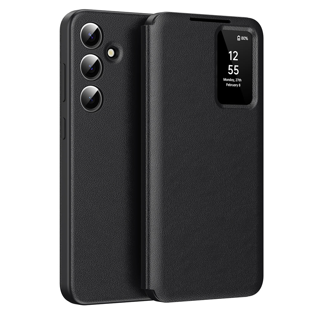 Husa pentru Samsung Galaxy S25 S931, Techsuit, SmartView, Neagra