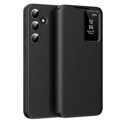Husa pentru Samsung Galaxy S25 S931, Techsuit, SmartView, Neagra