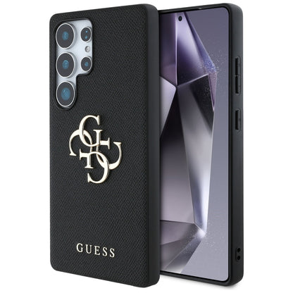 Husa pentru Samsung Galaxy S25 Ultra S938, Guess, 4G Grained Big and Classic Logo, Neagra
