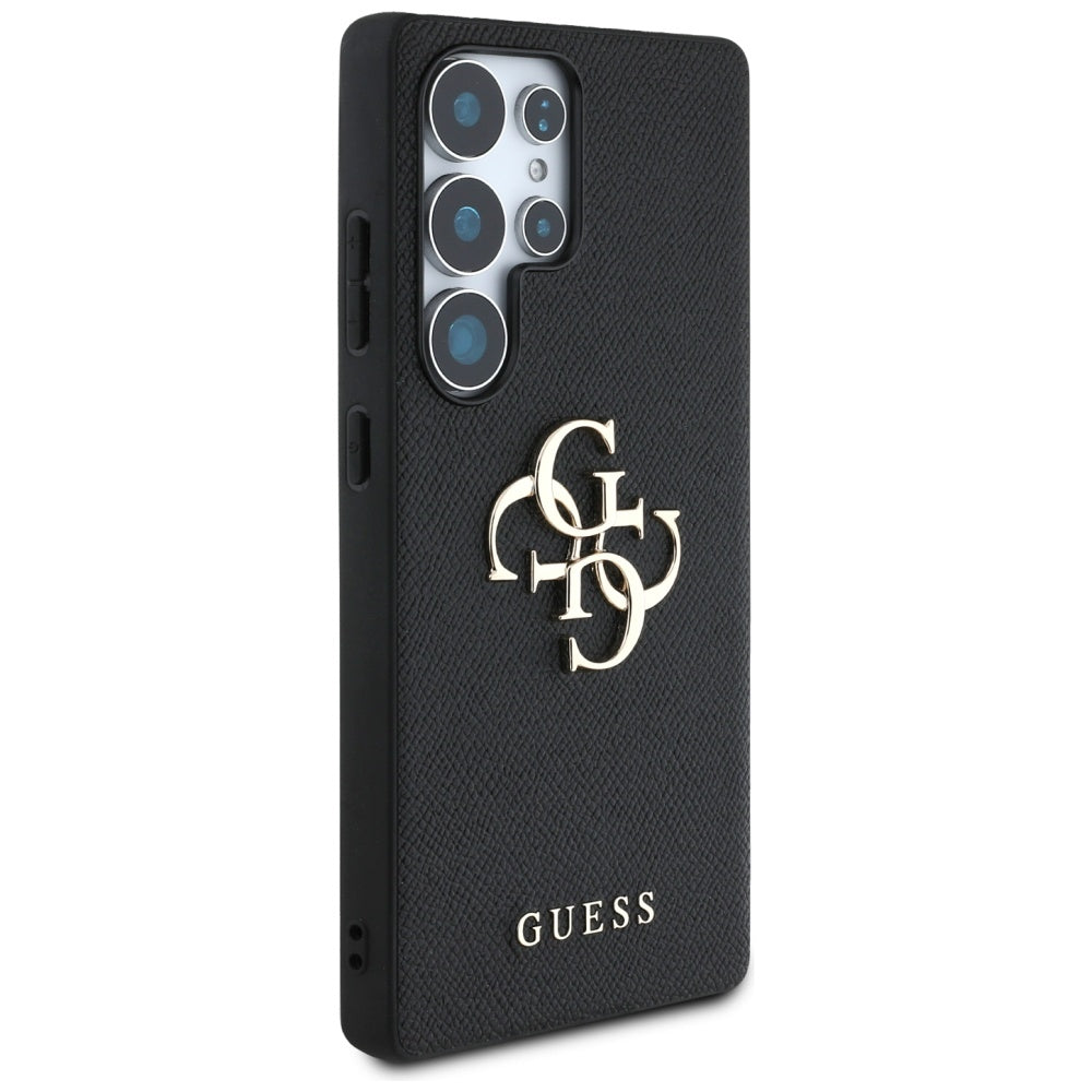 Husa pentru Samsung Galaxy S25 Ultra S938, Guess, 4G Grained Big and Classic Logo, Neagra