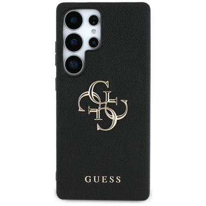 Husa pentru Samsung Galaxy S25 Ultra S938, Guess, 4G Grained Big and Classic Logo, Neagra