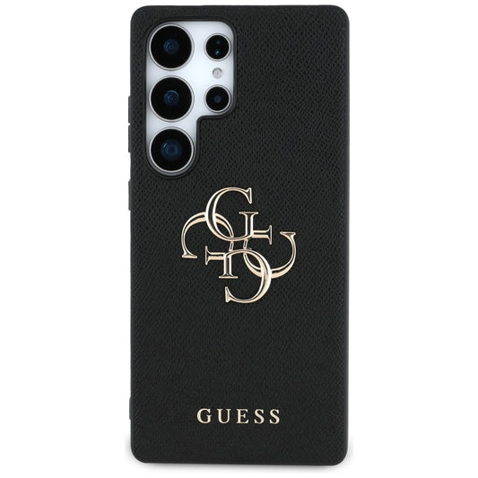 Husa pentru Samsung Galaxy S25 Ultra S938, Guess, 4G Grained Big and Classic Logo, Neagra