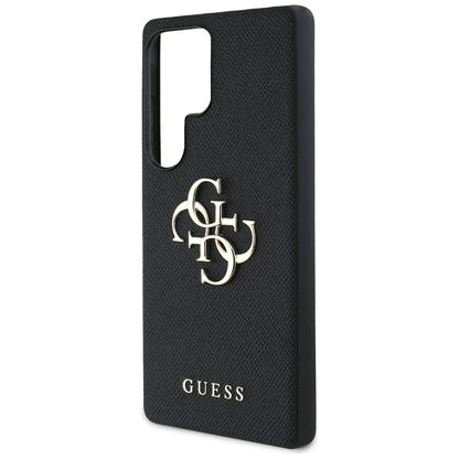 Husa pentru Samsung Galaxy S25 Ultra S938, Guess, 4G Grained Big and Classic Logo, Neagra