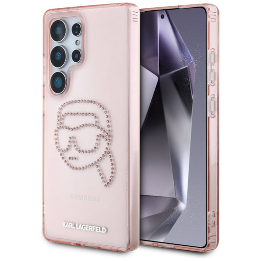 Husa pentru Samsung Galaxy S25 Ultra S938, Karl Lagerfeld, IML Luxury Karl's Head, Roz
