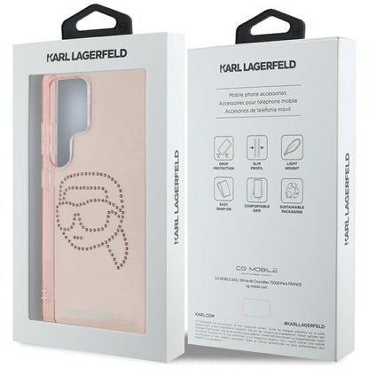 Husa pentru Samsung Galaxy S25 Ultra S938, Karl Lagerfeld, IML Luxury Karl's Head, Roz