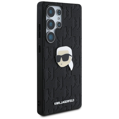 Husa pentru Samsung Galaxy S25 Ultra S938, Karl Lagerfeld, Monogram Karl's Head, Neagra