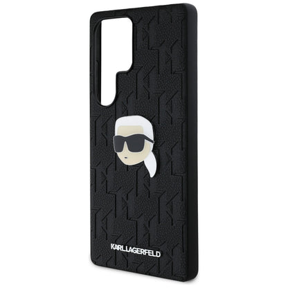 Husa pentru Samsung Galaxy S25 Ultra S938, Karl Lagerfeld, Monogram Karl's Head, Neagra
