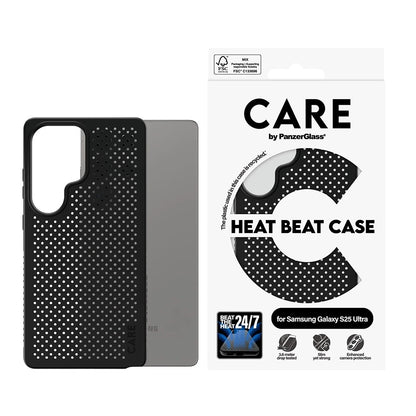 Husa pentru Samsung Galaxy S25 Ultra S938, PanzerGlass, Care Feature Heat Beat, Neagra