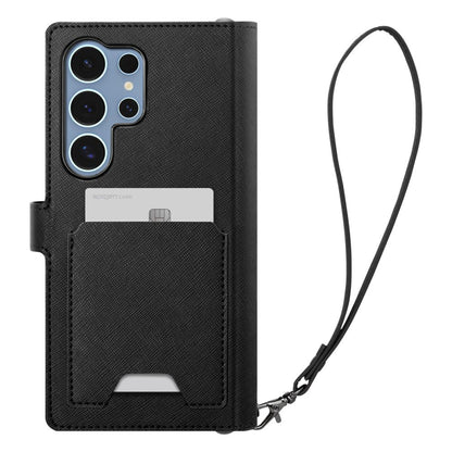 Husa pentru Samsung Galaxy S25 Ultra S938, Spigen, Wallet S, Neagra ACS09124