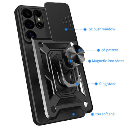 Husa pentru Samsung Galaxy S25 Ultra S938, Techsuit, CamShield, Albastra