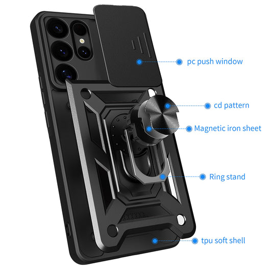 Husa pentru Samsung Galaxy S25 Ultra S938, Techsuit, CamShield, Neagra