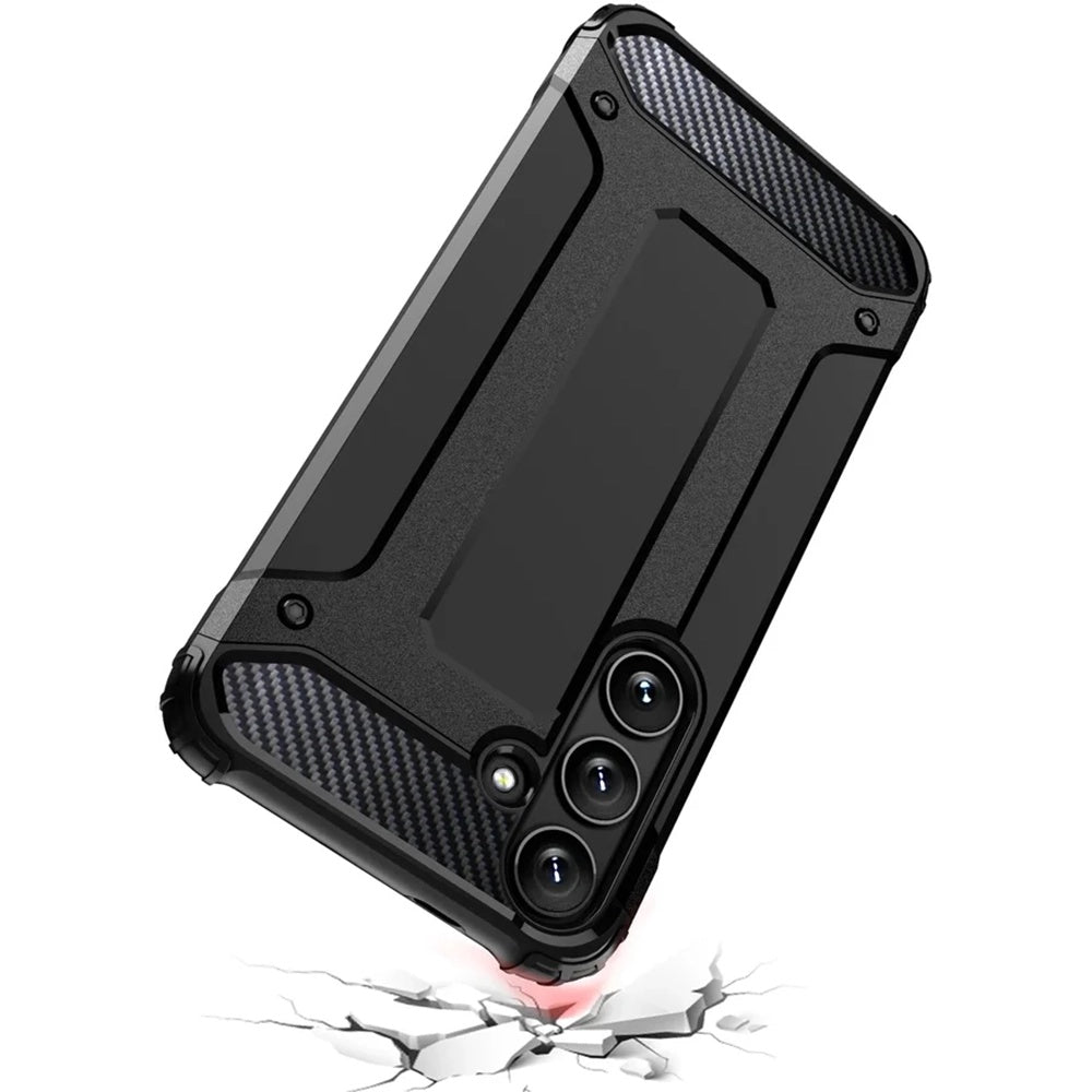 Husa pentru Samsung Galaxy S25 Ultra S938, Techsuit, Hybrid Armor, Neagra