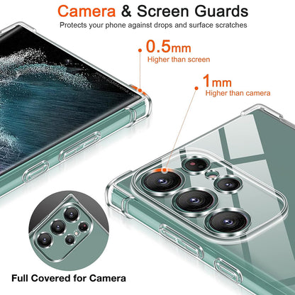 Husa pentru Samsung Galaxy S25 Ultra S938, Techsuit, Shockproof Clear, Transparenta