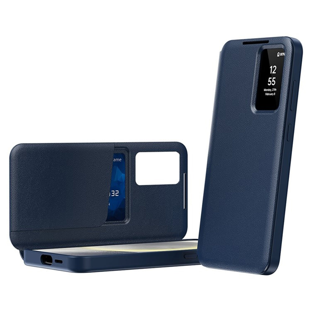 Husa pentru Samsung Galaxy S25 Ultra S938, Techsuit, SmartView, Albastra