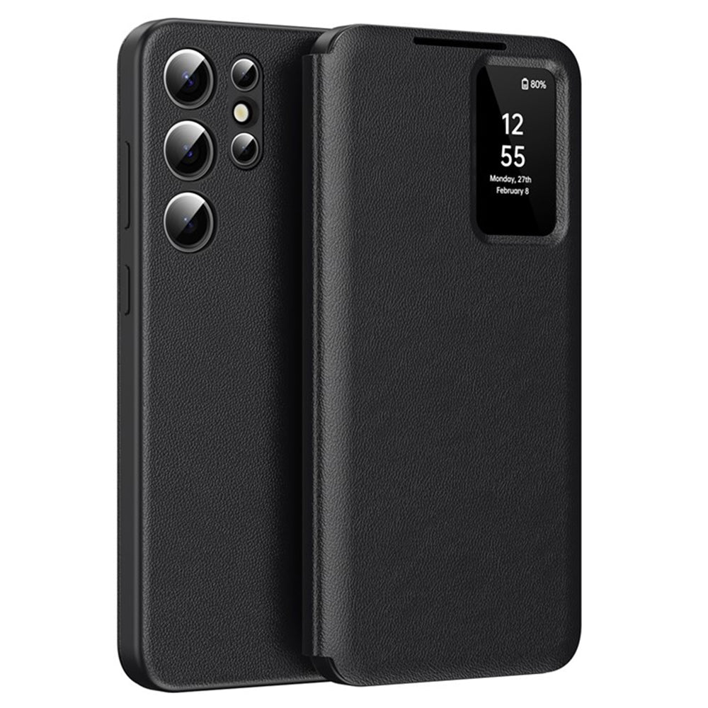 Husa pentru Samsung Galaxy S25 Ultra S938, Techsuit, SmartView, Neagra