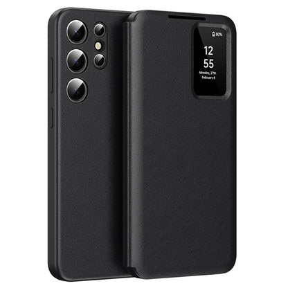 Husa pentru Samsung Galaxy S25 Ultra S938, Techsuit, SmartView, Neagra