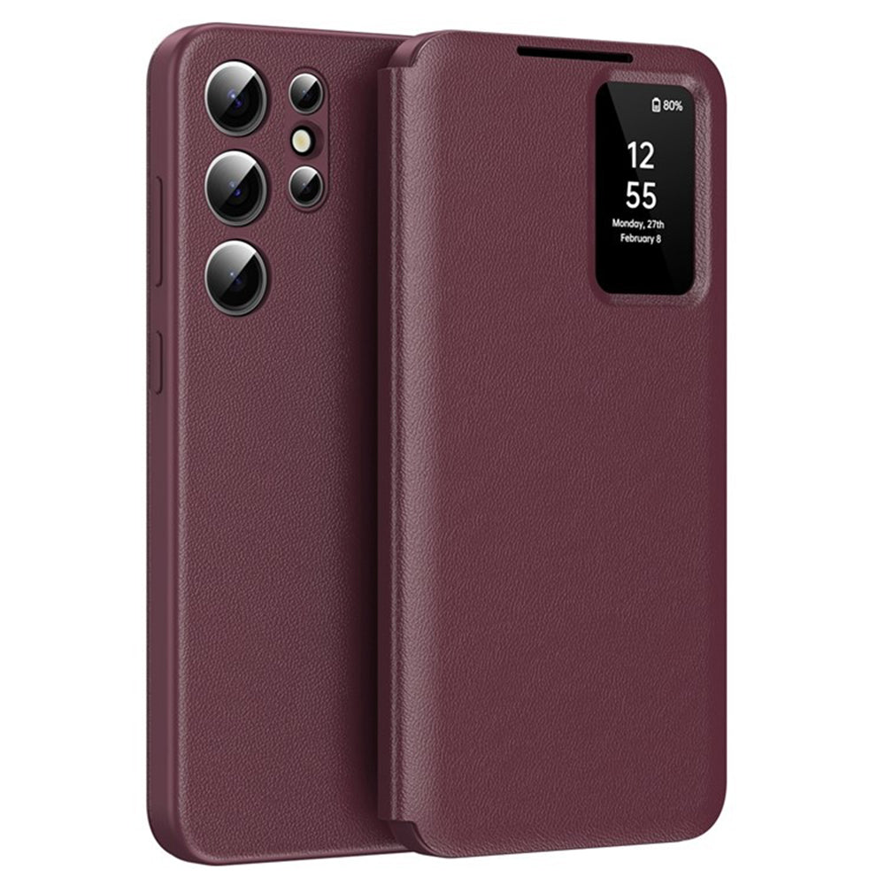 Husa pentru Samsung Galaxy S25 Ultra S938, Techsuit, SmartView, Rosie
