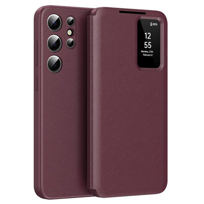 Husa pentru Samsung Galaxy S25 Ultra S938, Techsuit, SmartView, Rosie