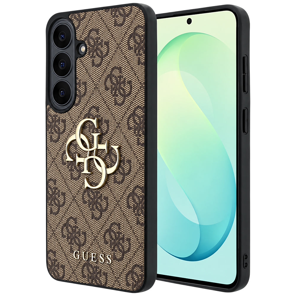 Husa pentru Samsung Galaxy S26 FE S741, Guess, 4G Metal Logo, Maro