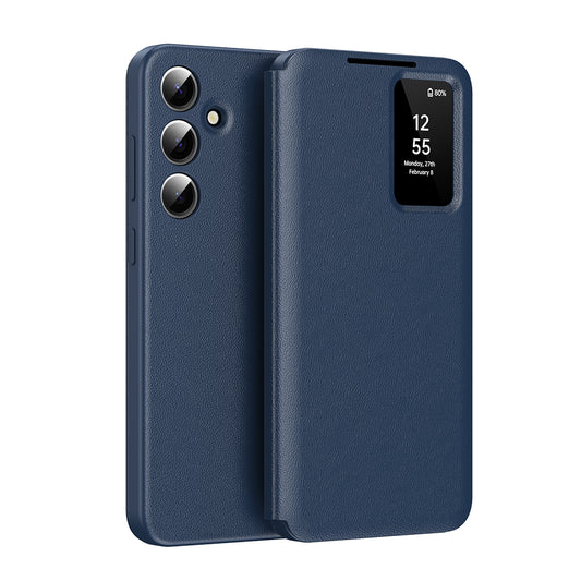Husa pentru Samsung Galaxy S26 FE, Techsuit, SmartView, Albastra