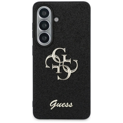 Husa pentru Samsung Galaxy S26 S942, Guess, Fixed Glitter Big 4G Metal Frame, Neagra