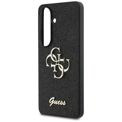 Husa pentru Samsung Galaxy S26 S942, Guess, Fixed Glitter Big 4G Metal Frame, Neagra