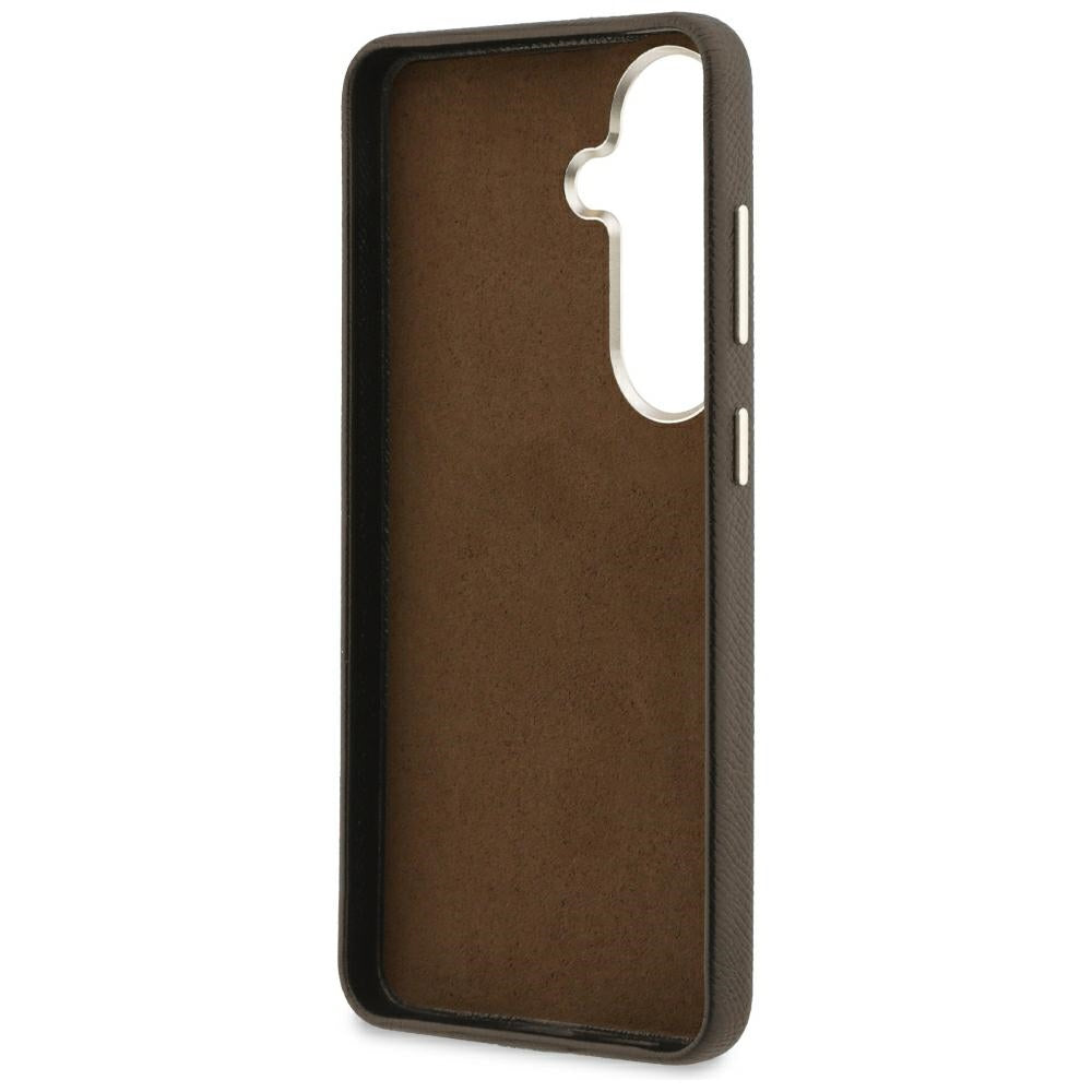 Husa pentru Samsung Galaxy S26 Plus S947, Guess, 4G Grained Big and Classic Logo, Maro