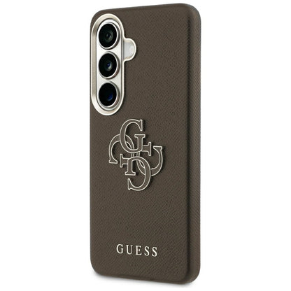 Husa pentru Samsung Galaxy S26 Plus S947, Guess, 4G Grained Big and Classic Logo, Maro
