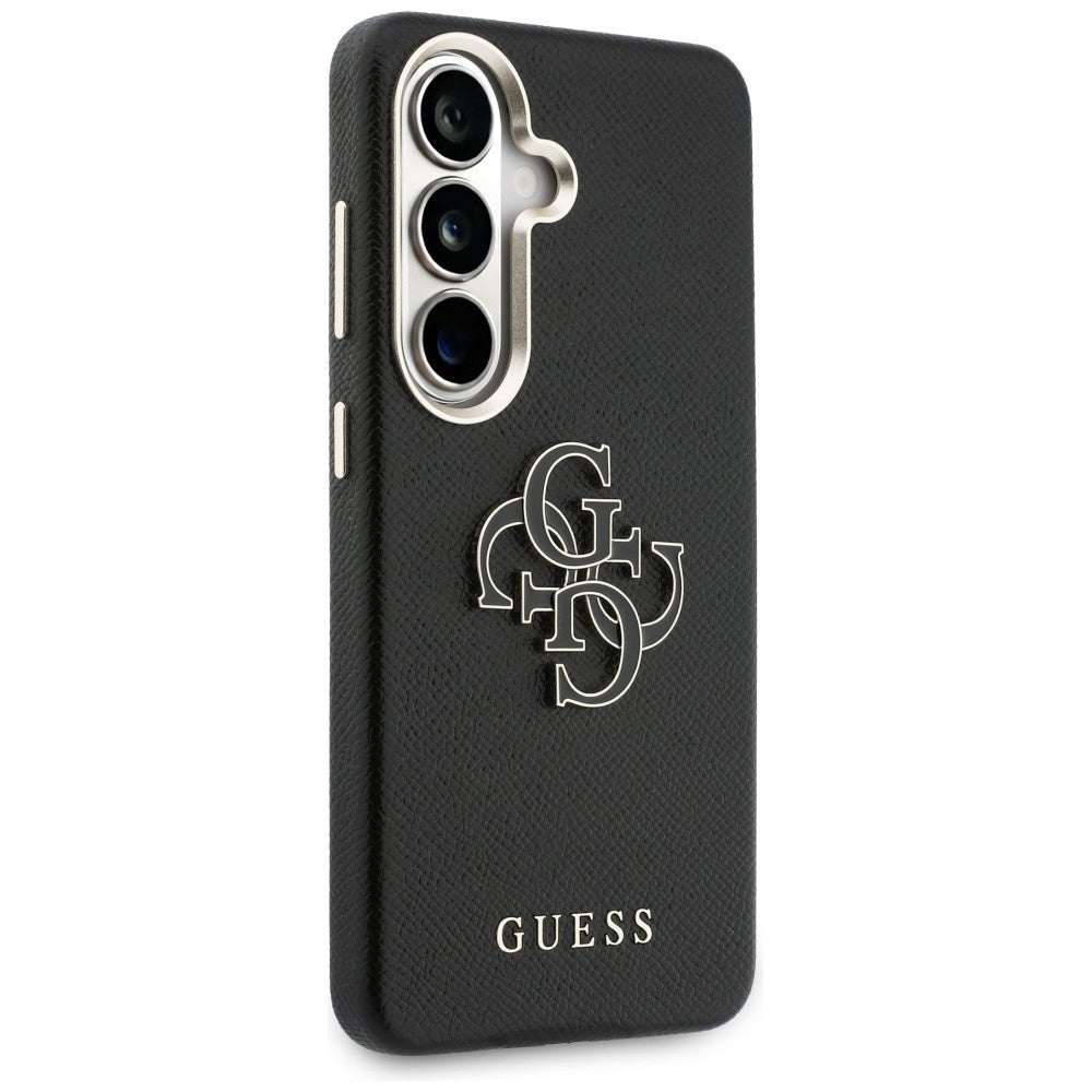 Husa pentru Samsung Galaxy S26 Plus S947, Guess, 4G Grained Big and Classic Logo, Neagra