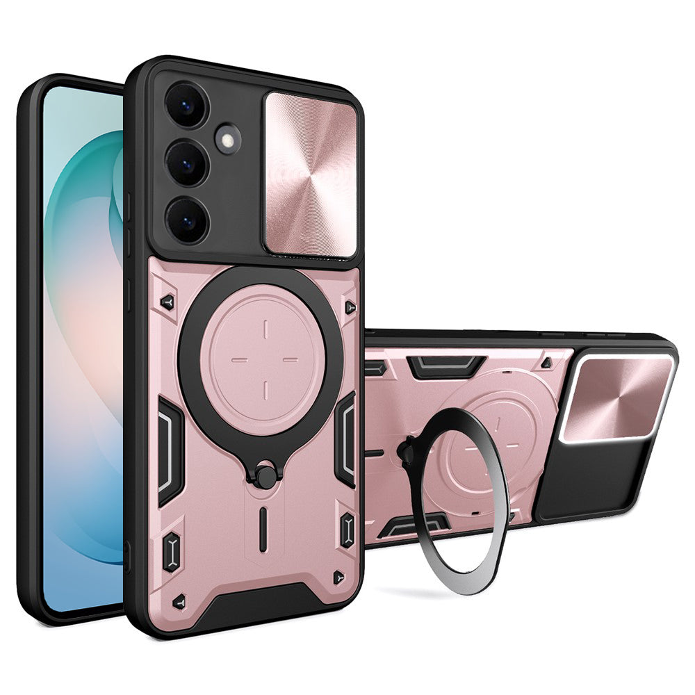 Husa pentru Samsung Galaxy S26 Plus, Techsuit, CamGuard Pro, Roz Aurie