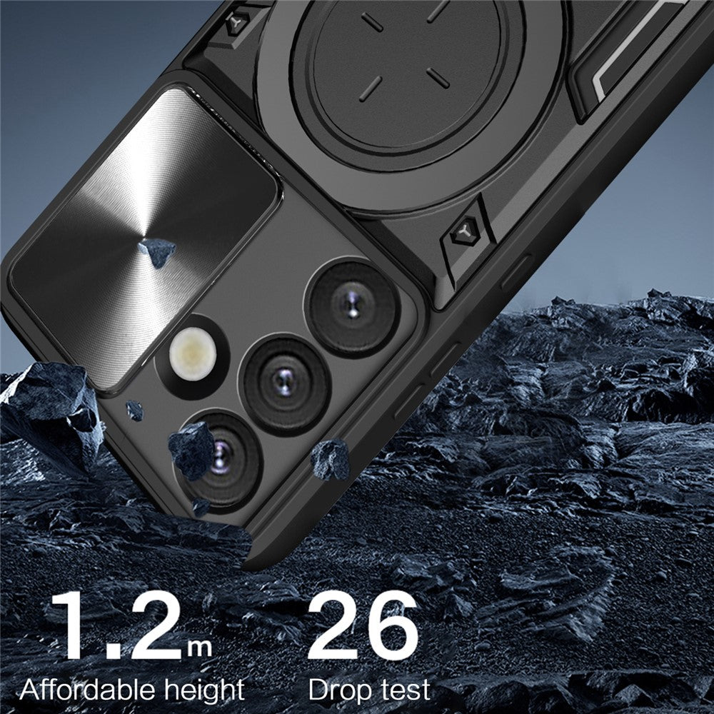 Husa pentru Samsung Galaxy S26 Plus, Techsuit, CamGuard Pro, Roz Aurie